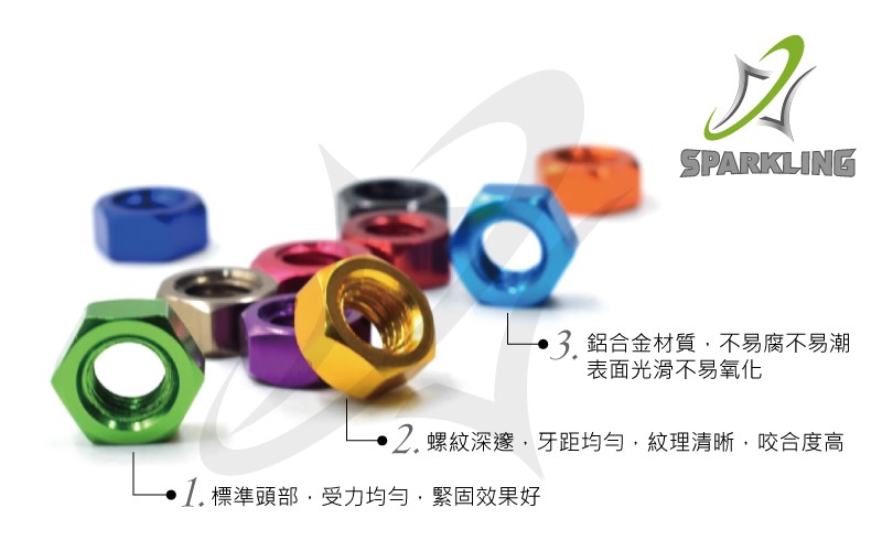6061鋁合金-六角螺母